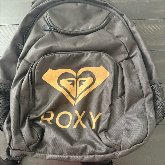 EUC Roxy Women’s Backpack in Black and Gold-Lots of Pockets!! - Picture 2 of 8